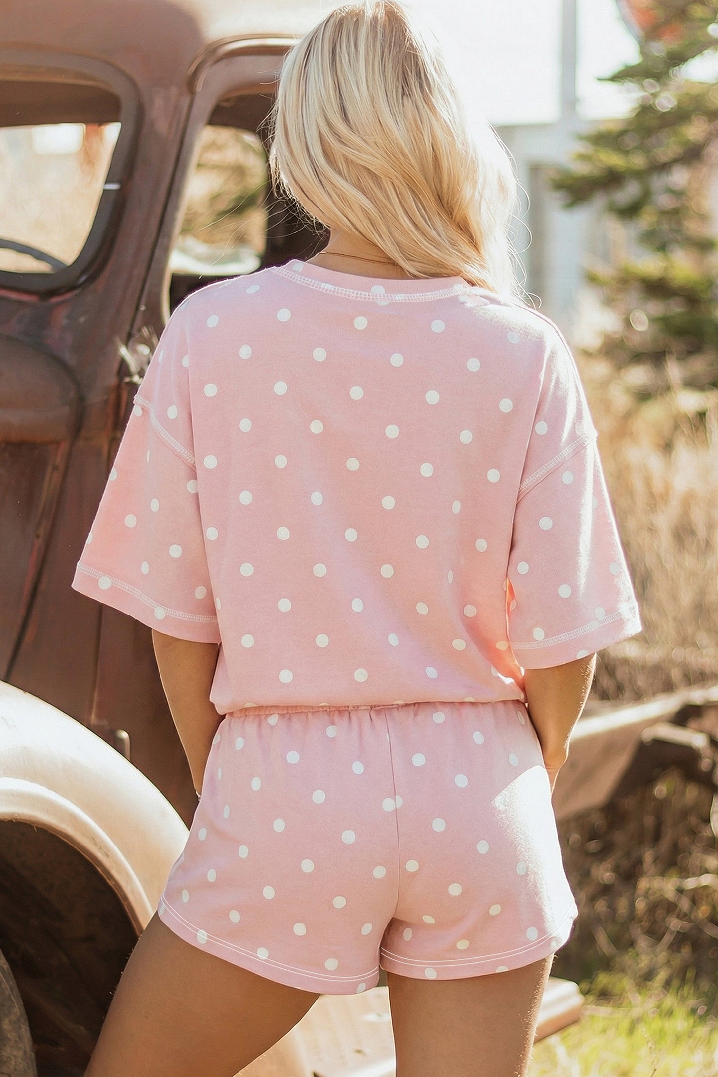 Sunny Polka Dot Lounge Set
