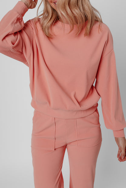 Blossom Ribbed Knit Lounge Set