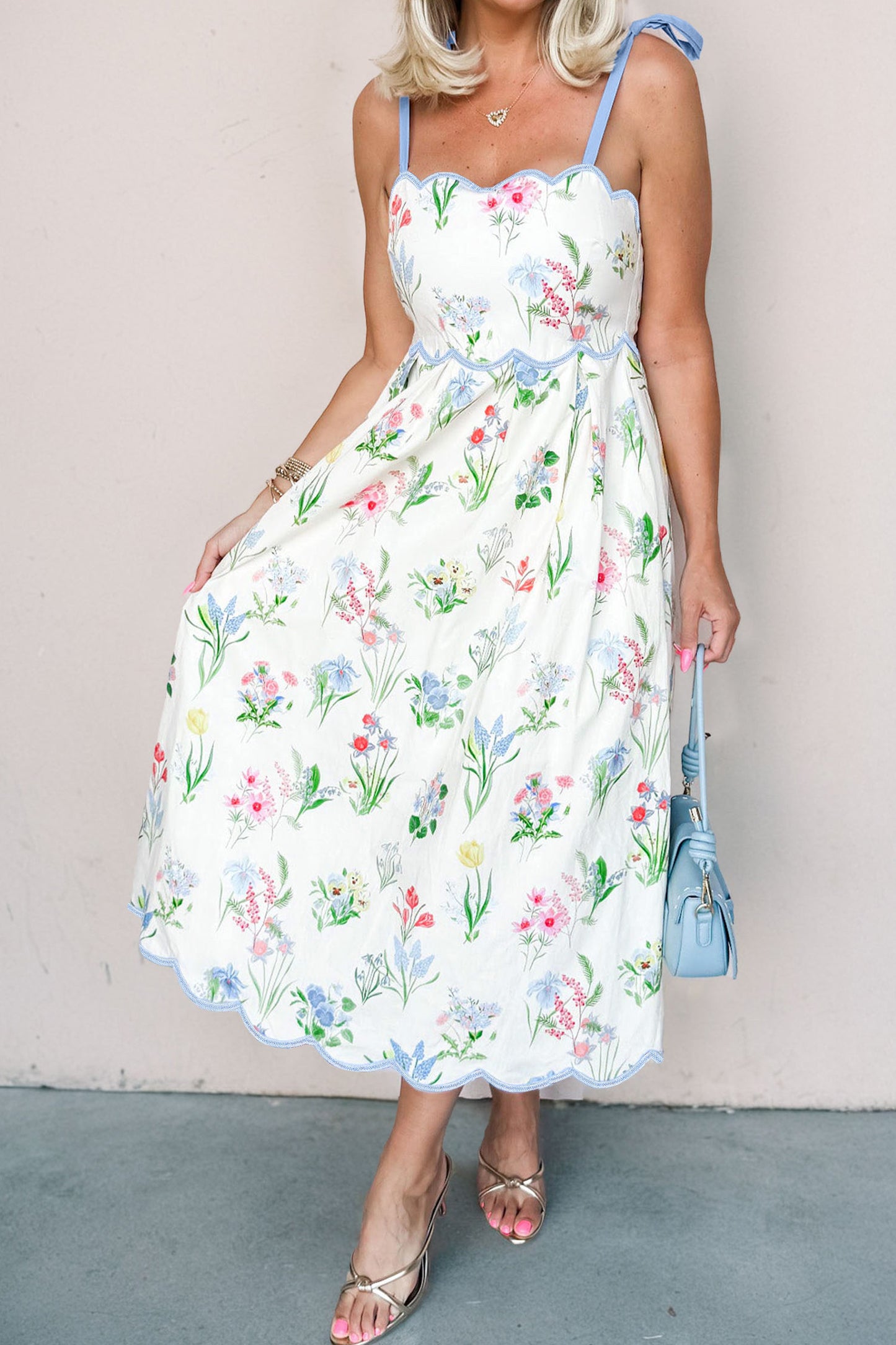 Floral Embroidered Maxi Dress