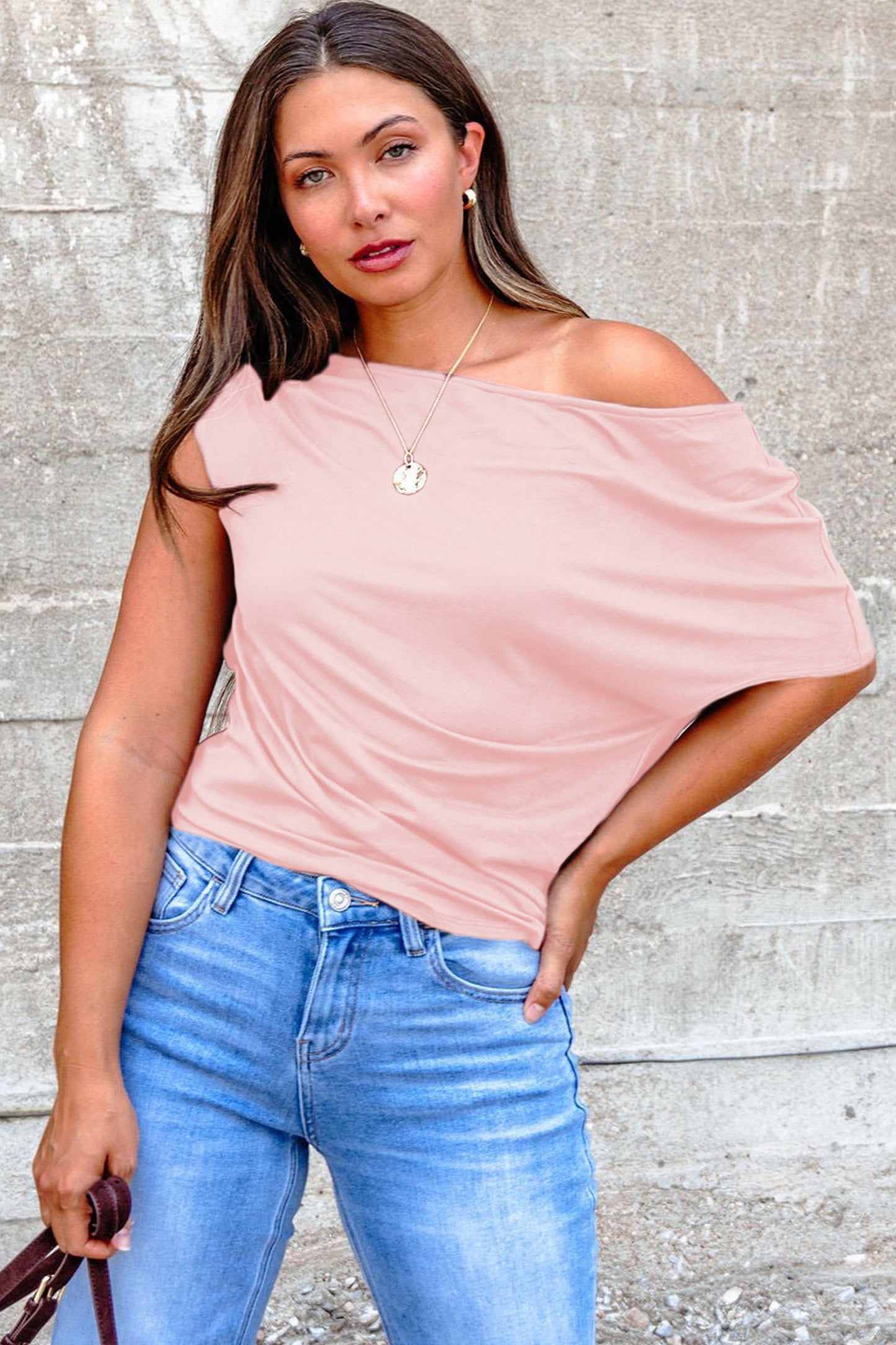 Plus Size Asymmetric Ruched Blouse