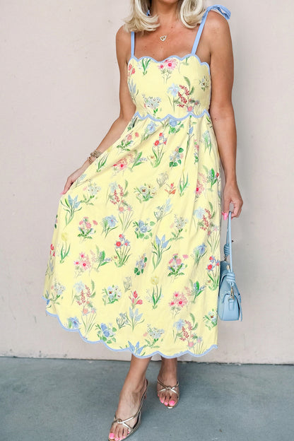 Floral Embroidered Maxi Dress