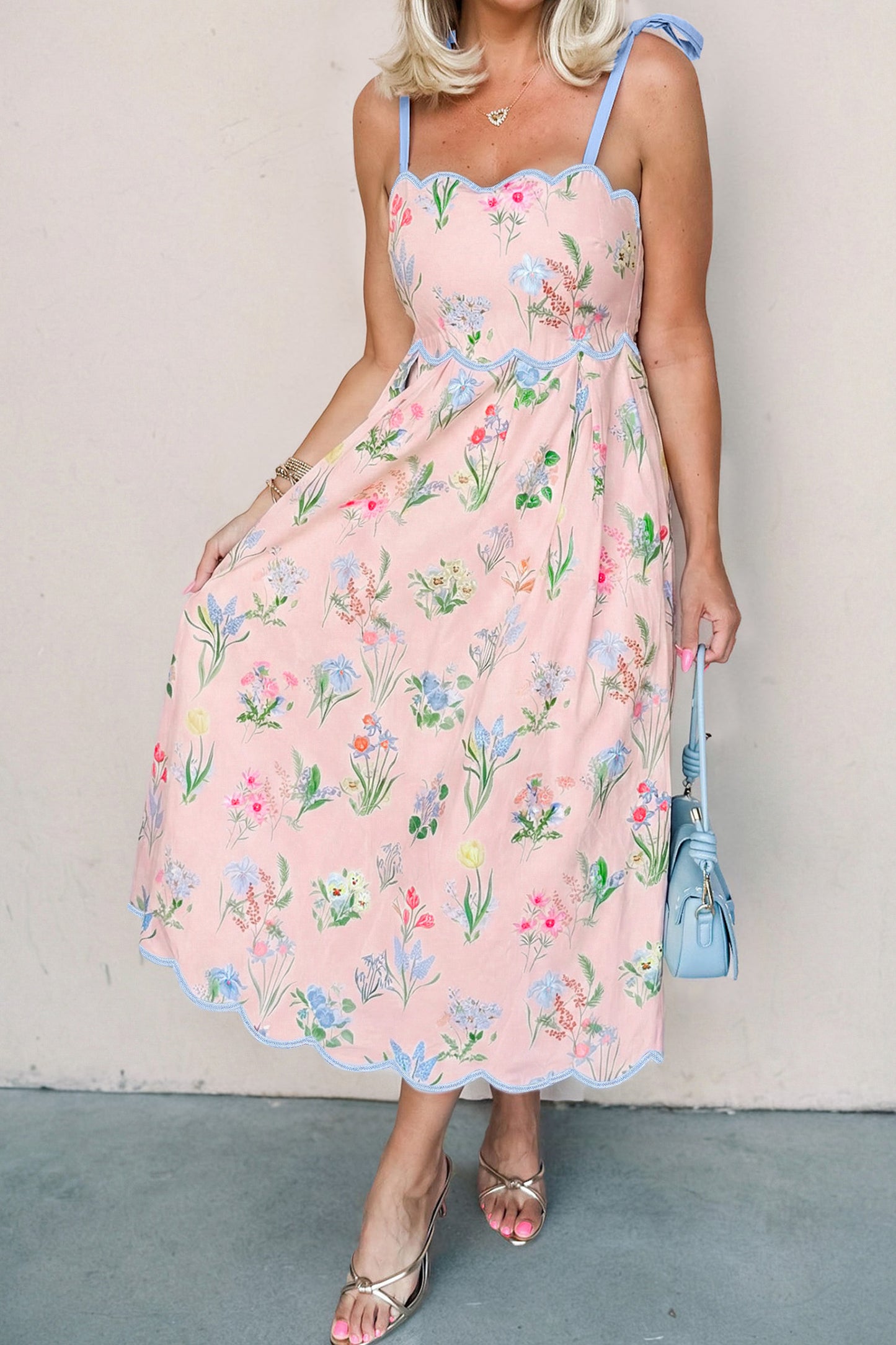 Floral Embroidered Maxi Dress