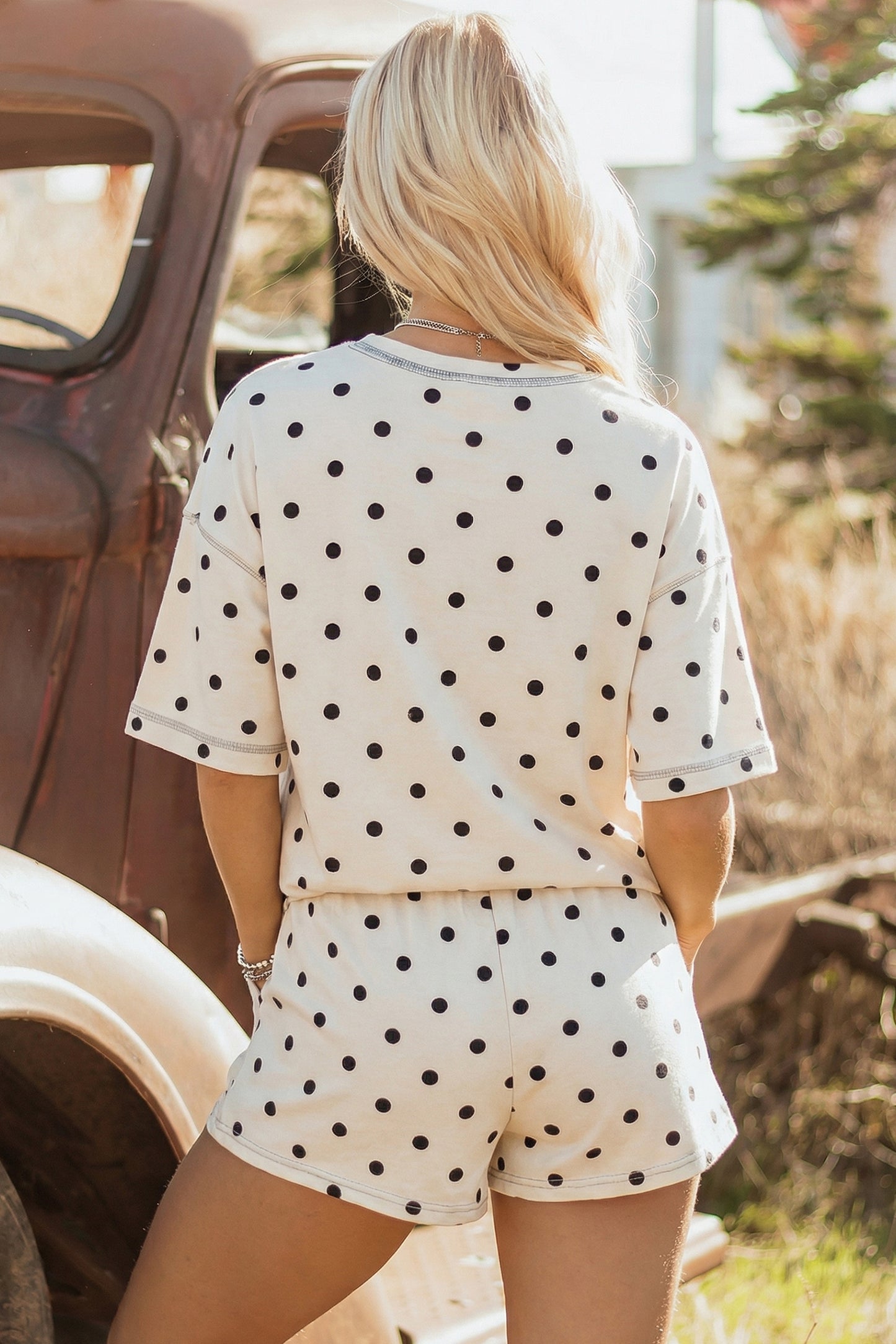 Sunny Polka Dot Lounge Set