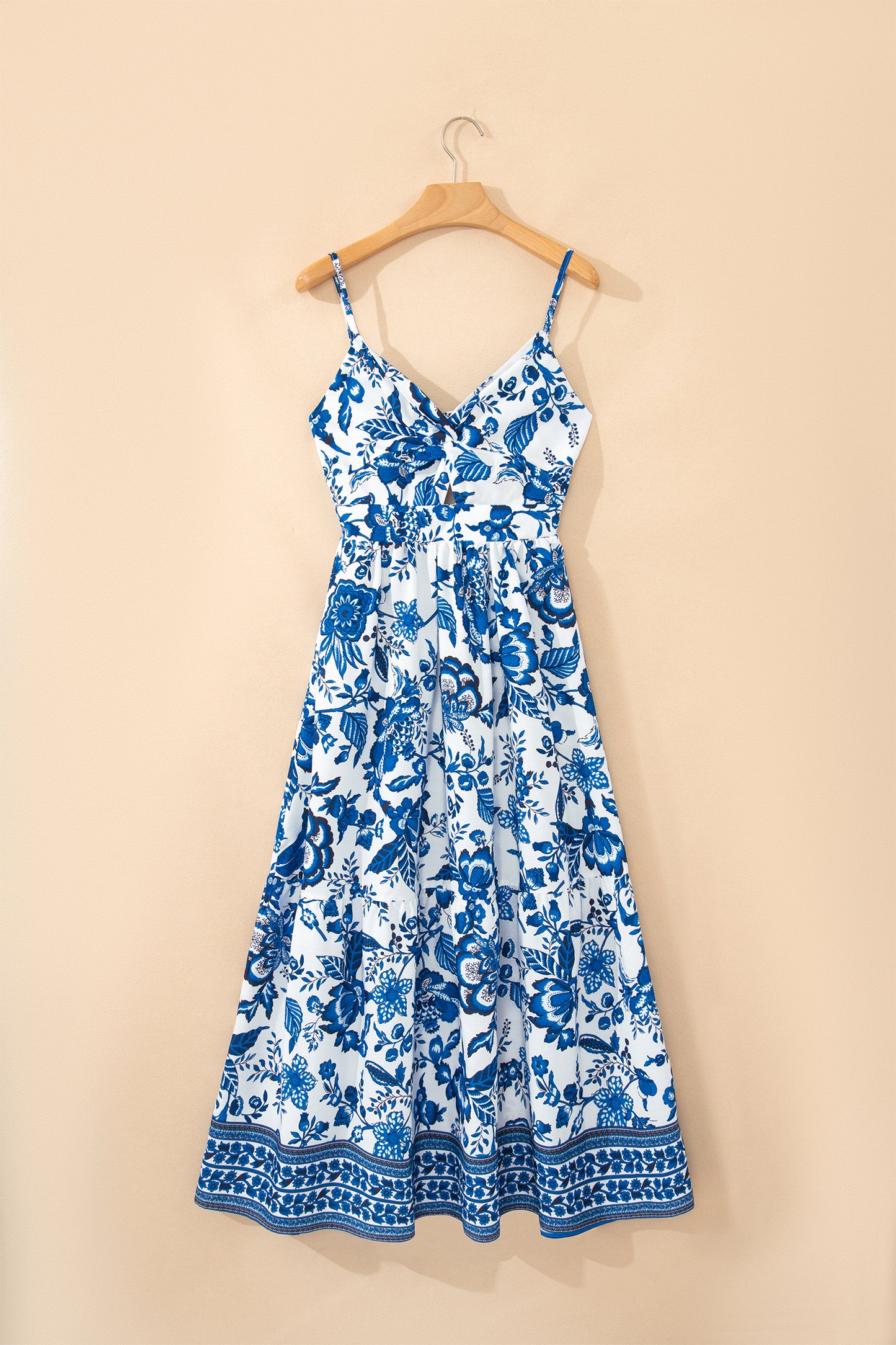 Floral Twist Bust Maxi Dress